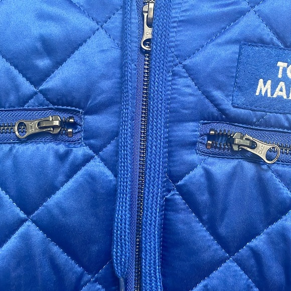 Toronto Maple Leafs sz L Large Quilted Navy Coat w Hood GIII by Carl Banks - Picture 4 of 10